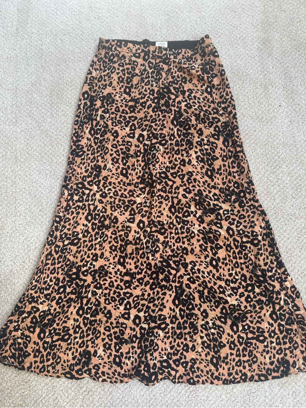 Wilfred Leopard-Print Maxi Skirt in Tan and Black